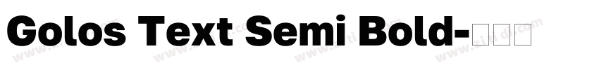 Golos Text Semi Bold字体转换